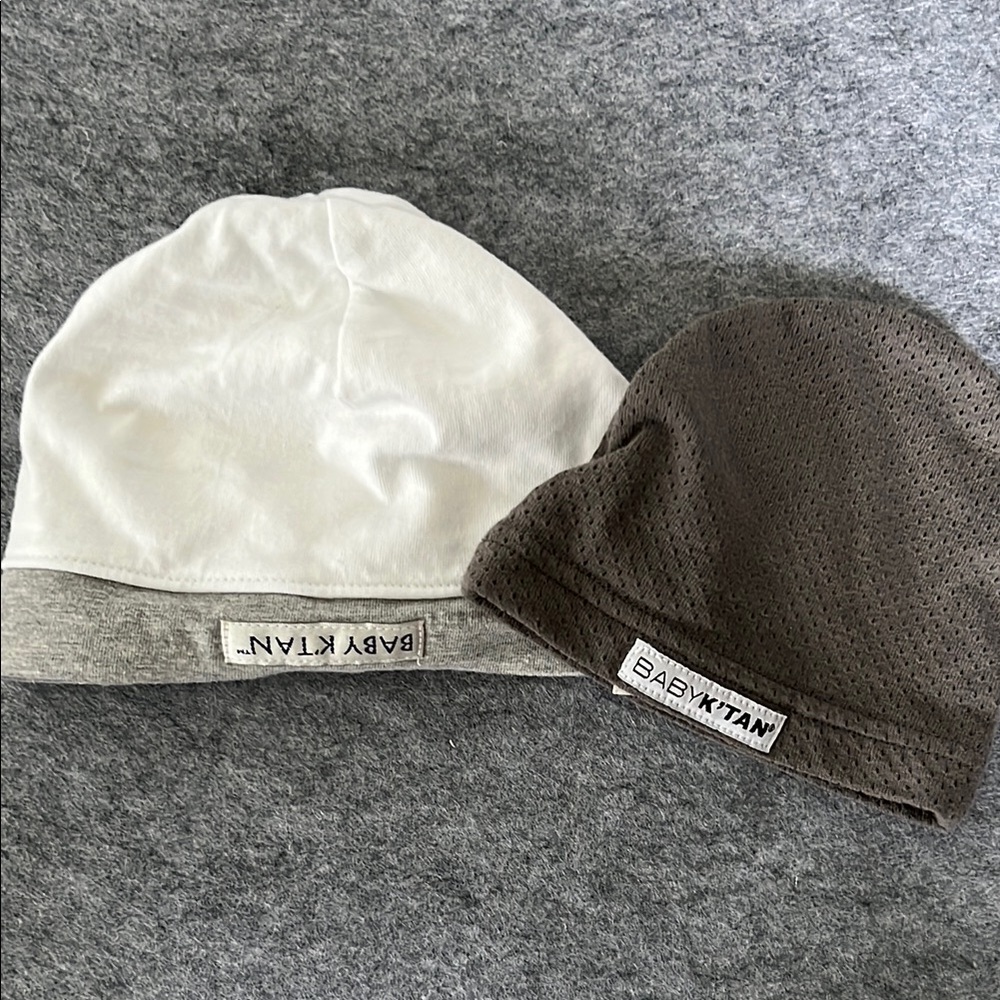 NWOT set of 2 Baby K’Tan hats, size 0-12M